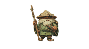 Gnome Druid Portrait V3 Vinyl Car Decal Sticker – Waterproof & UV-Resistant 2.72"