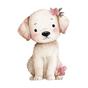 Cute Watercolor Retriever Vinyl Car Decal Sticker – Waterproof & UV-Resistant 6.826666666666667"