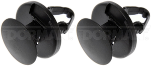 2x Dorman Rivet | Quality Black Plastic Bumper Retainer for GM Models | Pack of 2
