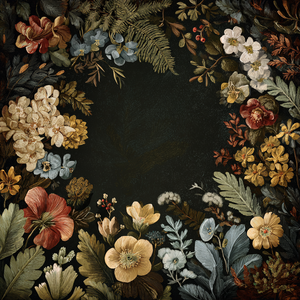 Vintage Botanical Frame Vinyl Car Decal Sticker – Waterproof & UV-Resistant 3.4133333333333336"