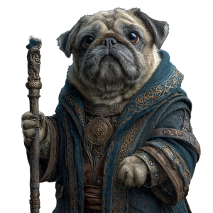 Pug Wizard Hero Vinyl Car Decal Sticker – Waterproof & UV-Resistant 6.826666666666667"