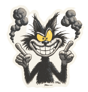 Dripping Cat Sticker Vinyl Car Decal Sticker – Waterproof & UV-Resistant 3.5733333333333333"