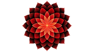 Red Chakra Mandala Vinyl Car Decal Sticker – Waterproof & UV-Resistant 2.72"