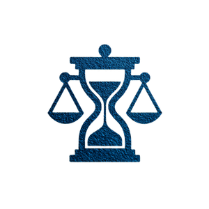 Justice Hourglass Favicon Vinyl Car Decal Sticker – Waterproof & UV-Resistant 3.4133333333333336"