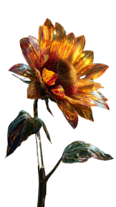 Prism Sunflower Vinyl Car Decal Sticker – Waterproof & UV-Resistant 9.706666666666667"