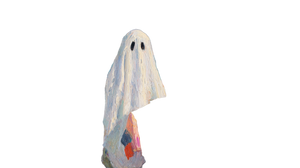 Whimsical Boo Ghost Vinyl Car Decal Sticker – Waterproof & UV-Resistant 2.72"