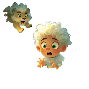 Surprised Toddler Encounter Vinyl Car Decal Sticker – Waterproof & UV-Resistant 3.4133333333333336"