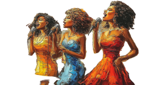 Jazz Singing Trio Vinyl Car Decal Sticker – Waterproof & UV-Resistant 5.4
