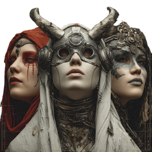 Triple Goddess Tech Vinyl Car Decal Sticker – Waterproof & UV-Resistant 3.4133333333333336"