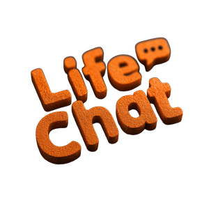 Life Chat Logo Vinyl Car Decal Sticker – Waterproof & UV-Resistant 6.826666666666667"
