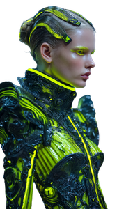 Cyberpunk Model Close-Up Vinyl Car Decal Sticker – Waterproof & UV-Resistant 4.8533333333333335"