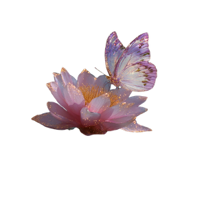 Butterfly On Flower V15 Vinyl Car Decal Sticker – Waterproof & UV-Resistant 3.4133333333333336"
