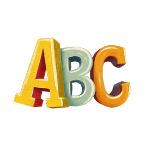 Playful Abc Letters Vinyl Car Decal Sticker – Waterproof & UV-Resistant 3.4133333333333336"