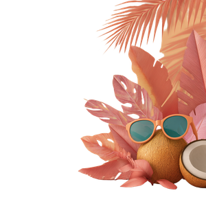 Tropical Coconut Designer Vinyl Car Decal Sticker – Waterproof & UV-Resistant 6.826666666666667"