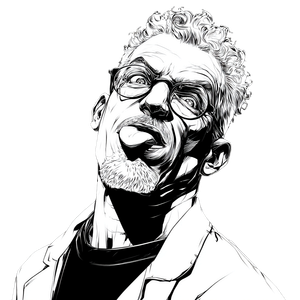 Rebel Scientist Portrait Vinyl Car Decal Sticker – Waterproof & UV-Resistant 6.826666666666667"