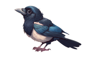 Cute Disney Magpie Vinyl Car Decal Sticker – Waterproof & UV-Resistant 2.986666666666667"