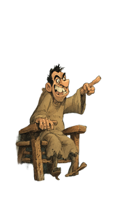 Goofy Angry Prisoner Vinyl Car Decal Sticker – Waterproof & UV-Resistant 9.706666666666667"