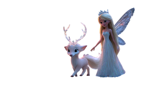 Fairy And Pet Vinyl Car Decal Sticker – Waterproof & UV-Resistant 2.72"