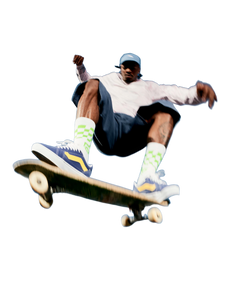 Skateboarder Mid-Trick V2 Vinyl Car Decal Sticker – Waterproof & UV-Resistant 8.213333333333333"