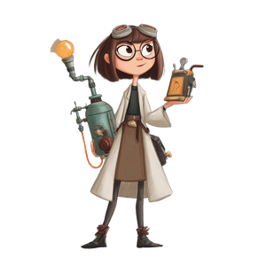 Dr. Eliza Inventor Vinyl Car Decal Sticker – Waterproof & UV-Resistant 3.4133333333333336"