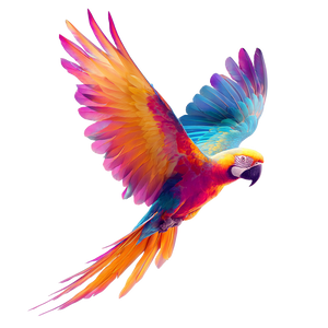 Neon Parrot Flying Vinyl Car Decal Sticker – Waterproof & UV-Resistant 3.4133333333333336"