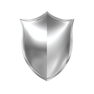 Silver Shield Vector Vinyl Car Decal Sticker – Waterproof & UV-Resistant 3.4133333333333336"