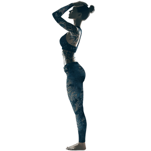 Silhouetted Exercising Girl Vinyl Car Decal Sticker – Waterproof & UV-Resistant 3.4133333333333336"