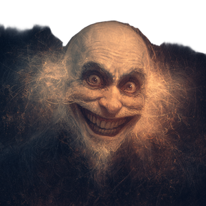 Creepy Grinning Elder Vinyl Car Decal Sticker – Waterproof & UV-Resistant 3.4133333333333336"