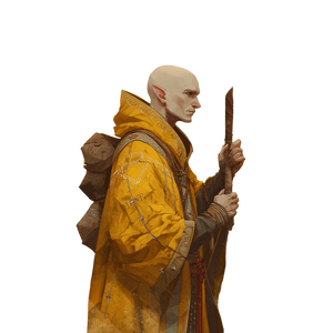 Bald Monk Elf Vinyl Car Decal Sticker – Waterproof & UV-Resistant 3.4133333333333336"