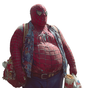 Obese Spider-Man V5 Vinyl Car Decal Sticker – Waterproof & UV-Resistant 3.4133333333333336"