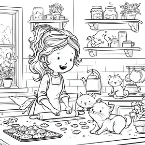 Baking With Cats Vinyl Car Decal Sticker – Waterproof & UV-Resistant 3.4133333333333336"