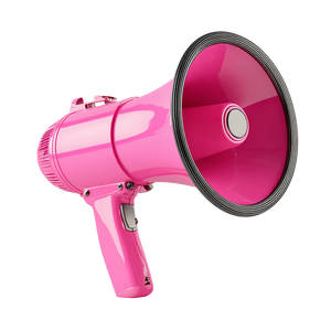 Hot Pink Megaphone Vinyl Car Decal Sticker – Waterproof & UV-Resistant 3.4133333333333336"