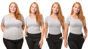 Weight Loss Transformation V5 Vinyl Car Decal Sticker – Waterproof & UV-Resistant 2.72"