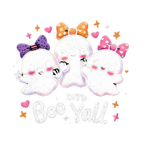 Cute Ghost Friends Vinyl Car Decal Sticker – Waterproof & UV-Resistant 3.4133333333333336"