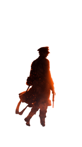 Soldier In Flames Vinyl Car Decal Sticker – Waterproof & UV-Resistant 9.706666666666667"