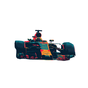 Formula 1 Print Vinyl Car Decal Sticker – Waterproof & UV-Resistant 3.4133333333333336"