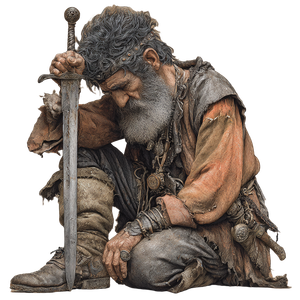 Aged Viking Warrior V2 Vinyl Car Decal Sticker – Waterproof & UV-Resistant 3.4133333333333336"