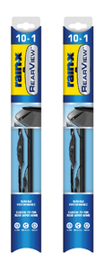 2x Rain-X RearView Windshield Wiper Blade | OE Replacement, 10-1 Blade Type, Quiet Wipe