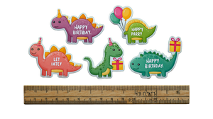 Dinosaur Party Stickers Vinyl Car Decal Sticker – Waterproof & UV-Resistant 5.4
