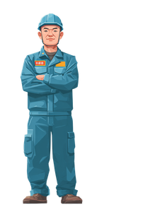Steel Worker Safety Vinyl Car Decal Sticker – Waterproof & UV-Resistant 4.1066666666666665"