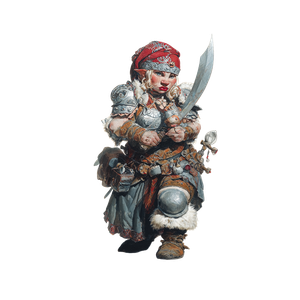 Female Dwarf Bandit Vinyl Car Decal Sticker – Waterproof & UV-Resistant 3.4133333333333336"