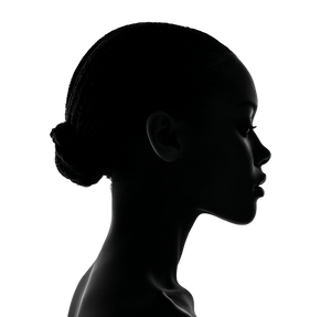 Silhouette Beauty Portrait Vinyl Car Decal Sticker – Waterproof & UV-Resistant 6.826666666666667"