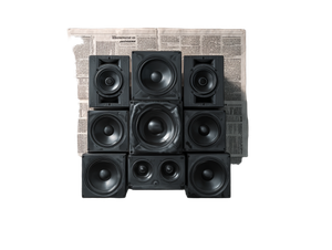 Surreal Speaker Stack Vinyl Car Decal Sticker – Waterproof & UV-Resistant 6.1866666666666665"