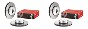2x Brembo Vented Brake Rotor | 340mm Diameter - High Carbon Cast Iron | UV Coating | ECE-R90 Certified 2x Brembo Vented Brake Rotor | 340mm Diameter - High Carbon Cast Iron | UV Coating | ECE-R90 Certified