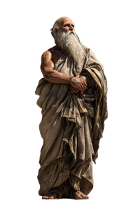 Ancient Greek Philosopher V6 Vinyl Car Decal Sticker – Waterproof & UV-Resistant 8.96"
