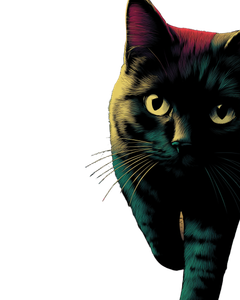 Mystical Cat Portrait V2 Vinyl Car Decal Sticker – Waterproof & UV-Resistant 8.0"