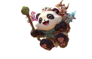 Panda Riding Elf Vinyl Car Decal Sticker – Waterproof & UV-Resistant 2.933333333333333"