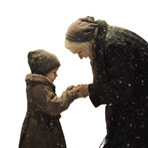 Grandma Warming Hands Vinyl Car Decal Sticker – Waterproof & UV-Resistant 6.826666666666667"