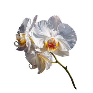White Orchid V3 Vinyl Car Decal Sticker – Waterproof & UV-Resistant 6.826666666666667"