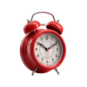 Red Alarm Clock V12 Vinyl Car Decal Sticker – Waterproof & UV-Resistant 3.4133333333333336"